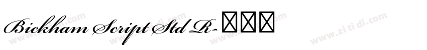 Bickham Script Std R字体转换